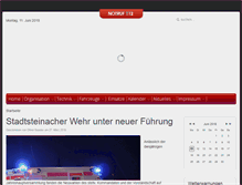 Tablet Screenshot of feuerwehr-stadtsteinach.de
